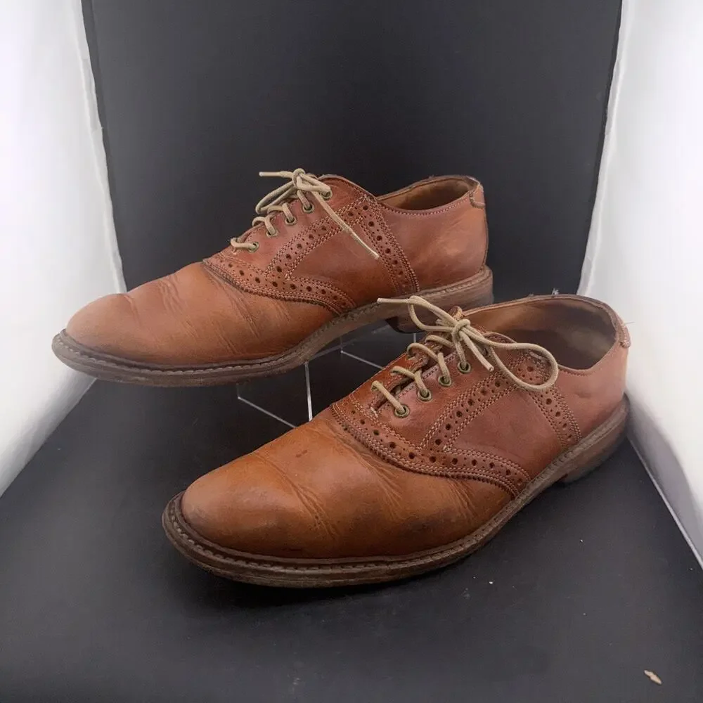 Allen Edmonds Honors Collection Cap Toe Oxford Brown Leather Shoes Men’s 8D USA